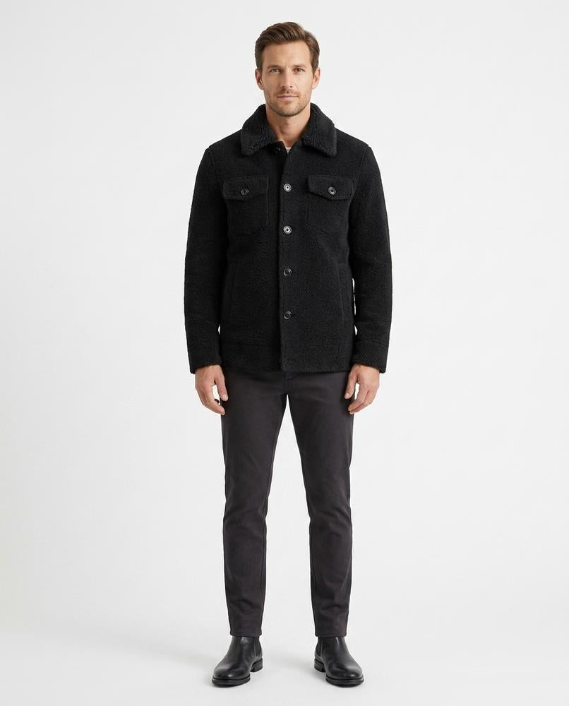 Talbos Closet - Lomer | Shearling Textured Jacket Men