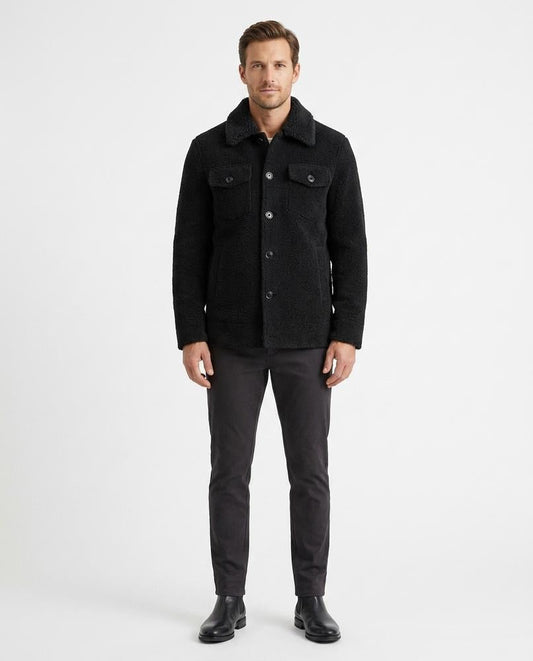 Talbos Closet - Lomer | Shearling Textured Jacket Men