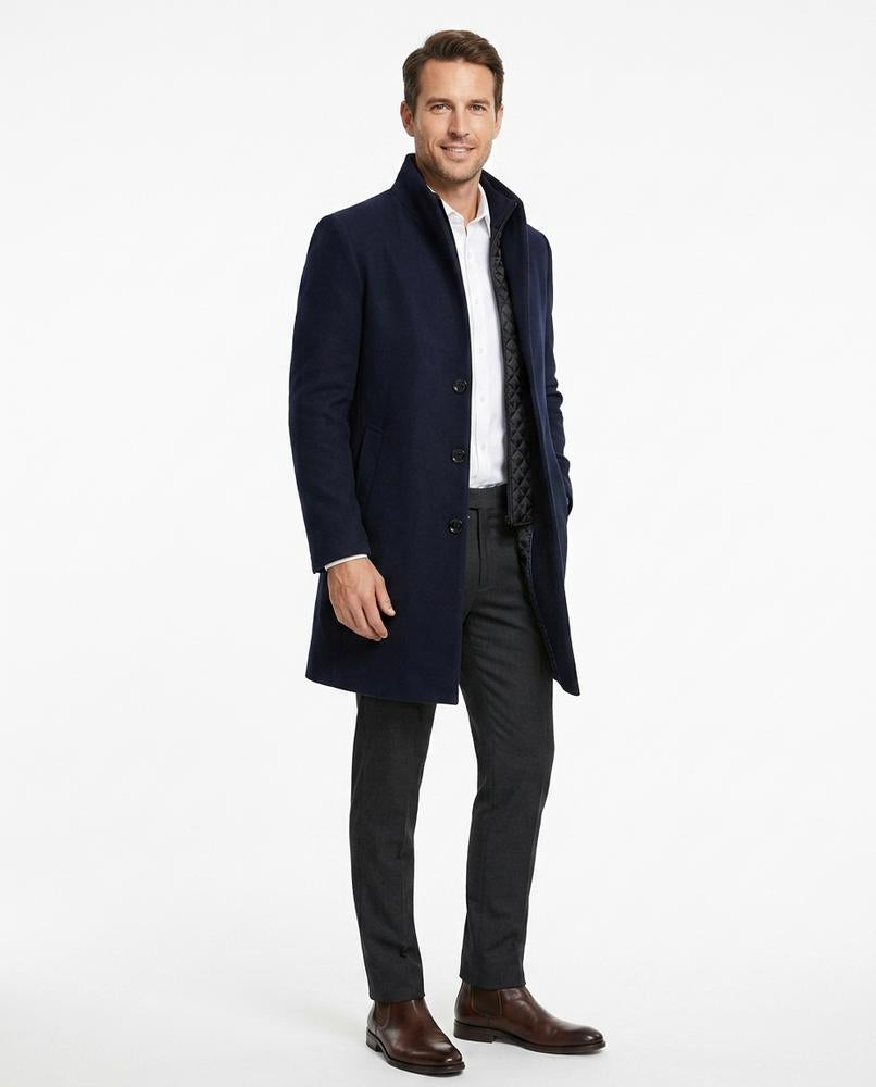 Talbos Closet - Eltor | Lined Stand-Collar Coat Men