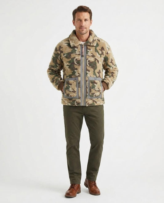 Talbos Closet - Nolar | Camouflage Fleece Jacket Men