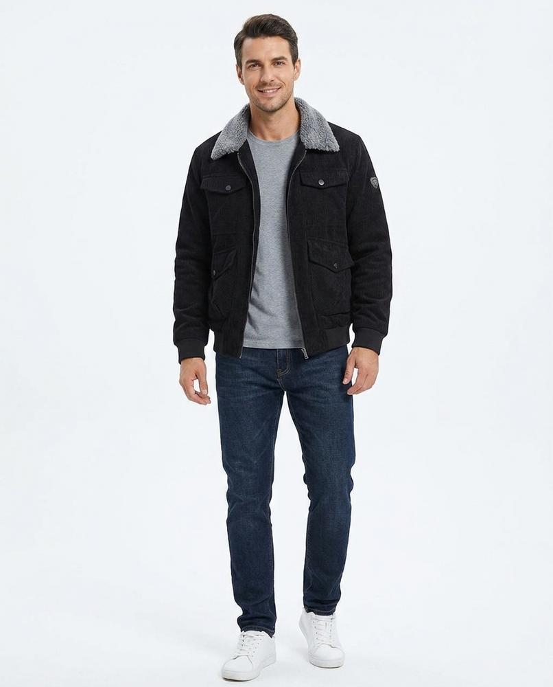 Talbos Closet - Zasin | Corduroy Sherpa Collar Jacket Men