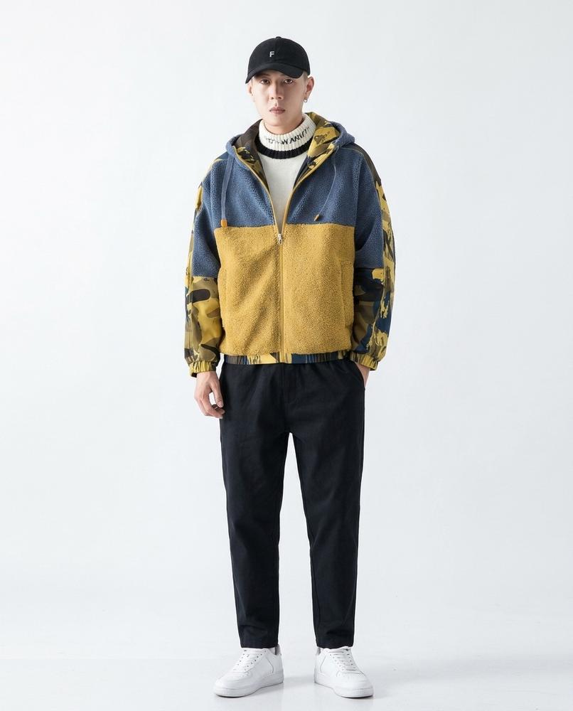 Talbos Closet - Arzan | Color-Block Hooded Jacket Men