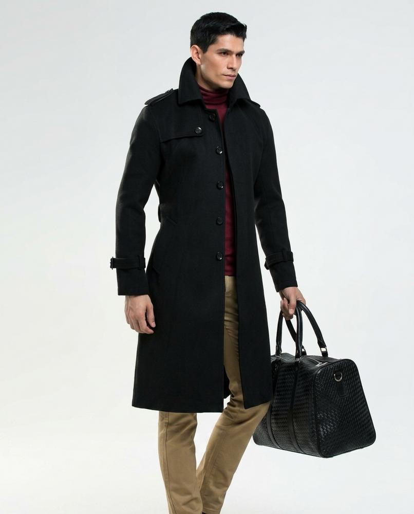 Talbos Closet - Rasin | Lined Single-Breasted Coat Men