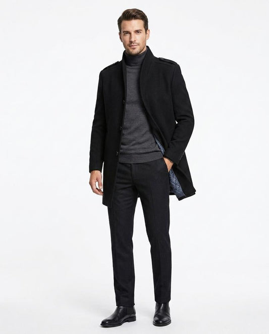 Talbos Closet - Alvar | High-Collar Tailored Coat Men