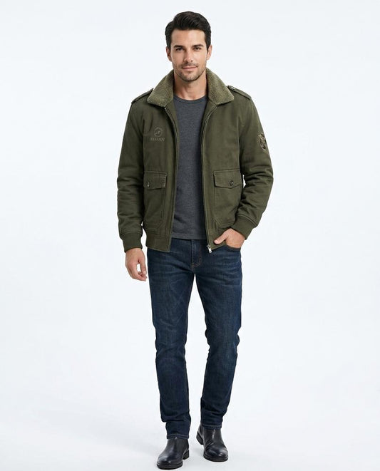 Talbos Closet - Alvel | Sherpa-Collar Lined Jacket Men