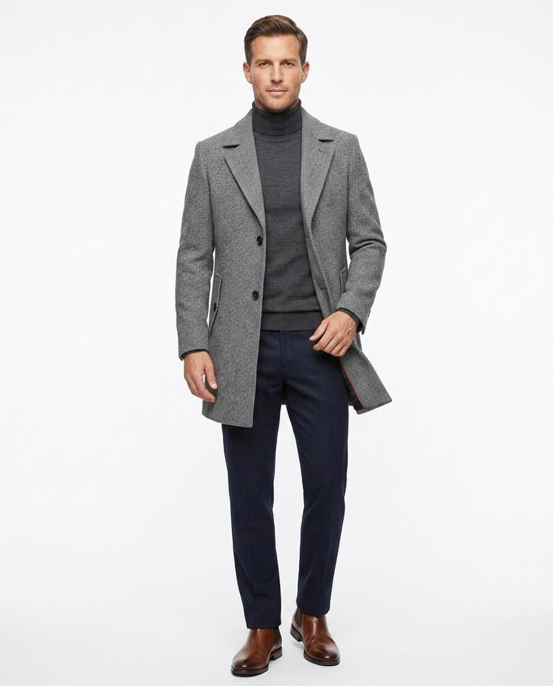 Talbos Closet - Tisen | Textured Lined Coat Men