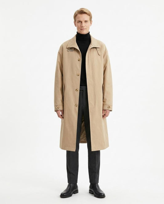 Talbos Closet - Kesel | Single-Breasted Button-Up Coat Men