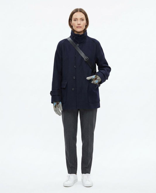 Talbos Closet - Kasel | High-Neck Single-Breasted Coat Women