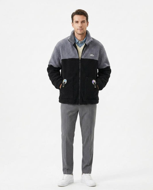 Talbos Closet - Casil | Color-Block Fleece Jacket Men