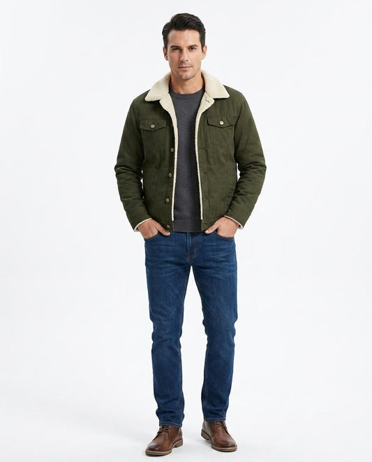 Talbos Closet - Kesil | Sherpa-Lined Buttoned Jacket Men