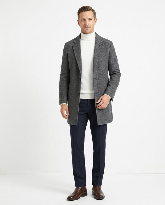 Talbos Closet - Alram | Wool-Blend Single-Breasted Coat Men
