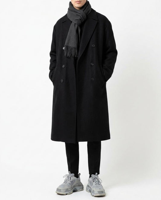 Talbos Closet - Kelom | Double-Breasted Longline Coat Men