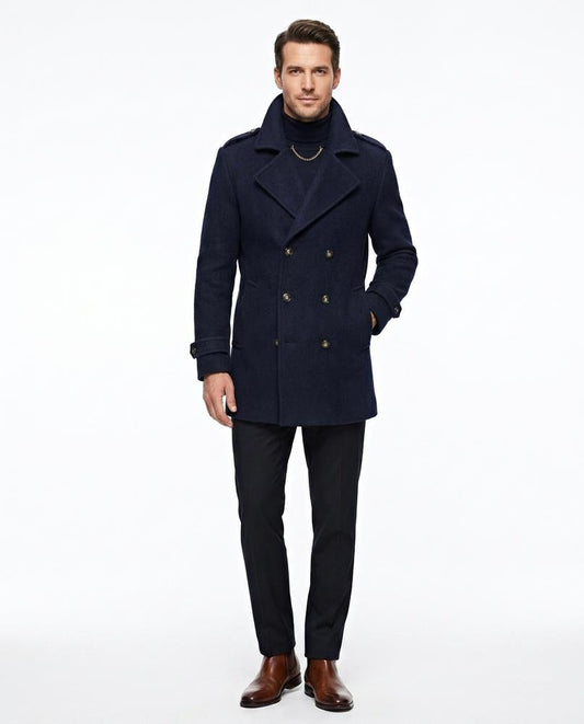 Talbos Closet - Samor | Double-Breasted Wool-Blend Coat Men