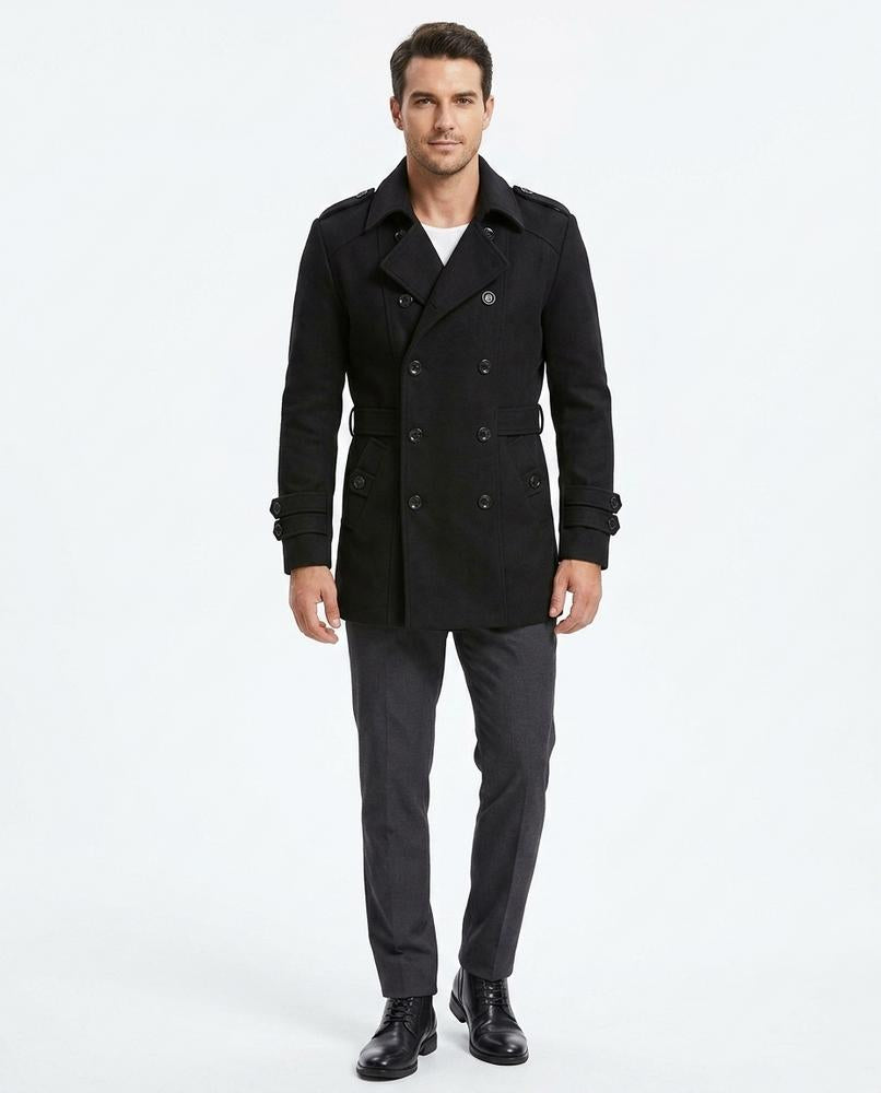 Talbos Closet - Latir | Double-Breasted Belted Coat Men