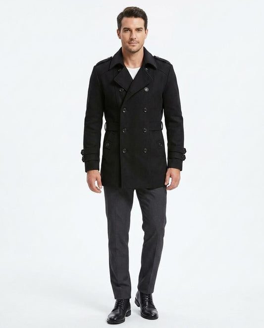 Talbos Closet - Latir | Double-Breasted Belted Coat Men