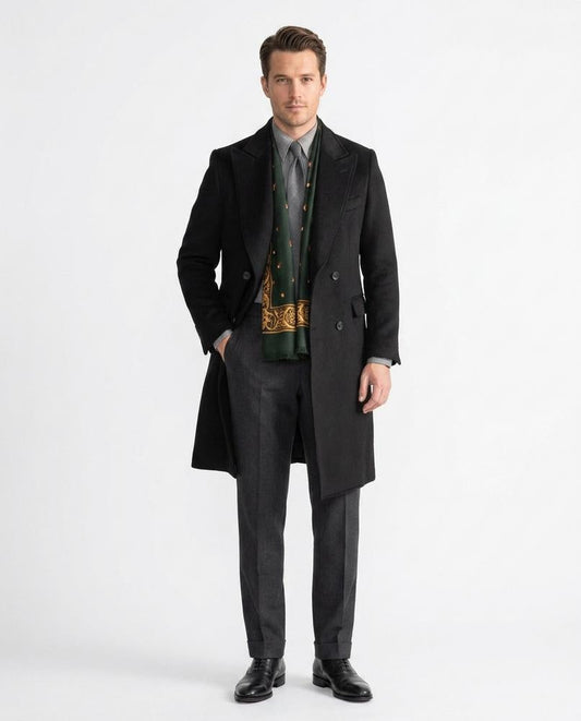 Talbos Closet - Nosel | Double-Breasted Wool-Blend Coat Men