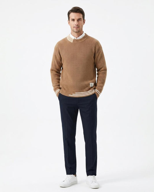 Talbos Closet - Kevin | Rib-Knit Striped Sweater Men