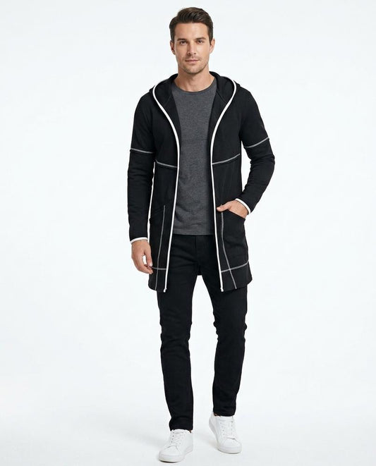 Talbos Closet - Mitir | Hooded Longline Cardigan Men