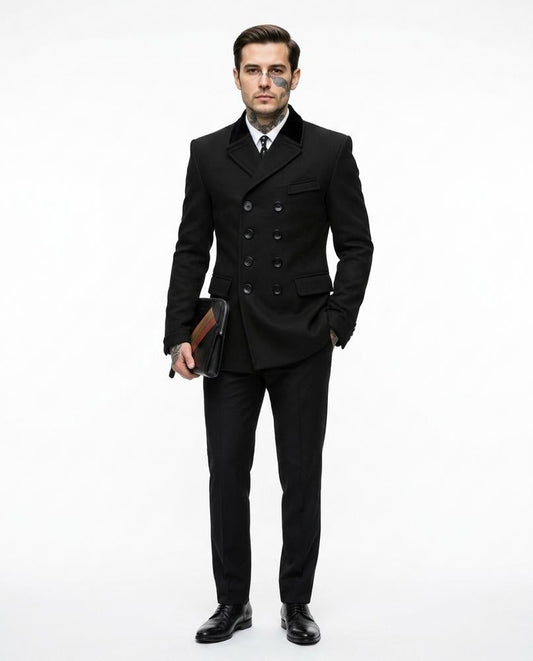 Talbos Closet - Nomar | Double-Breasted Slim-Fit Coat Men