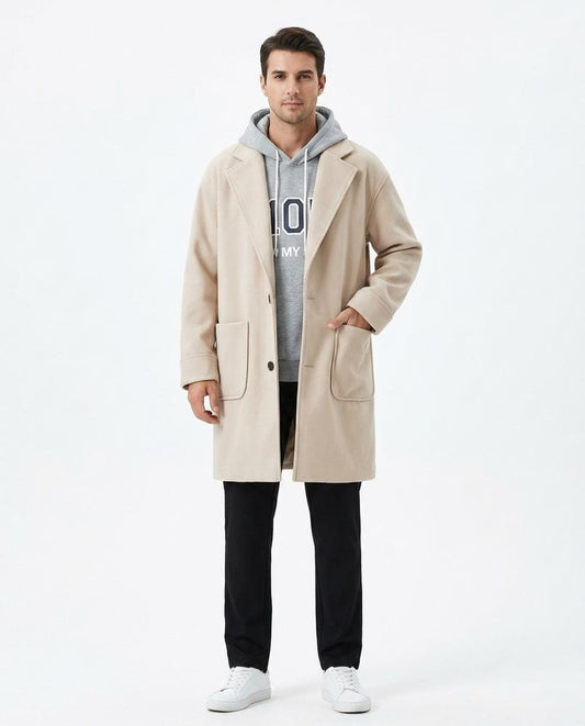Talbos Closet - Yover | Single-Breasted Straight-Cut Coat Men
