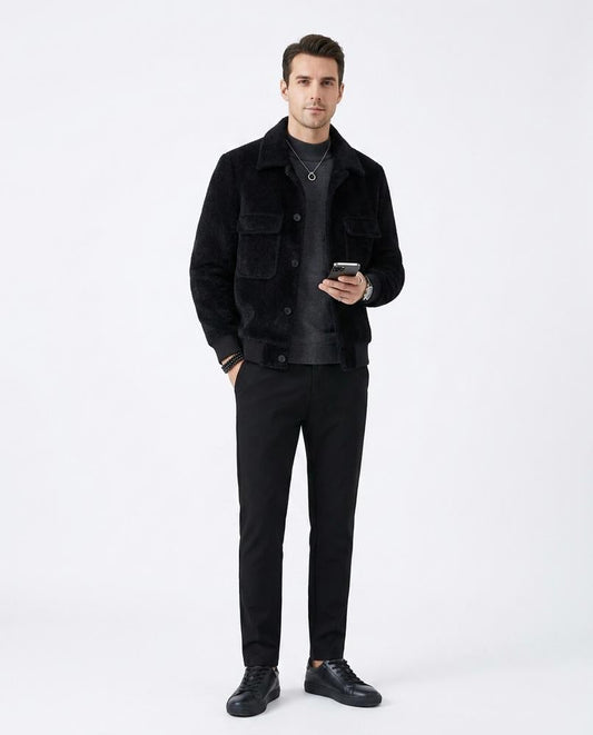 Talbos Closet - Tisan | Textured Button-Front Jacket Men