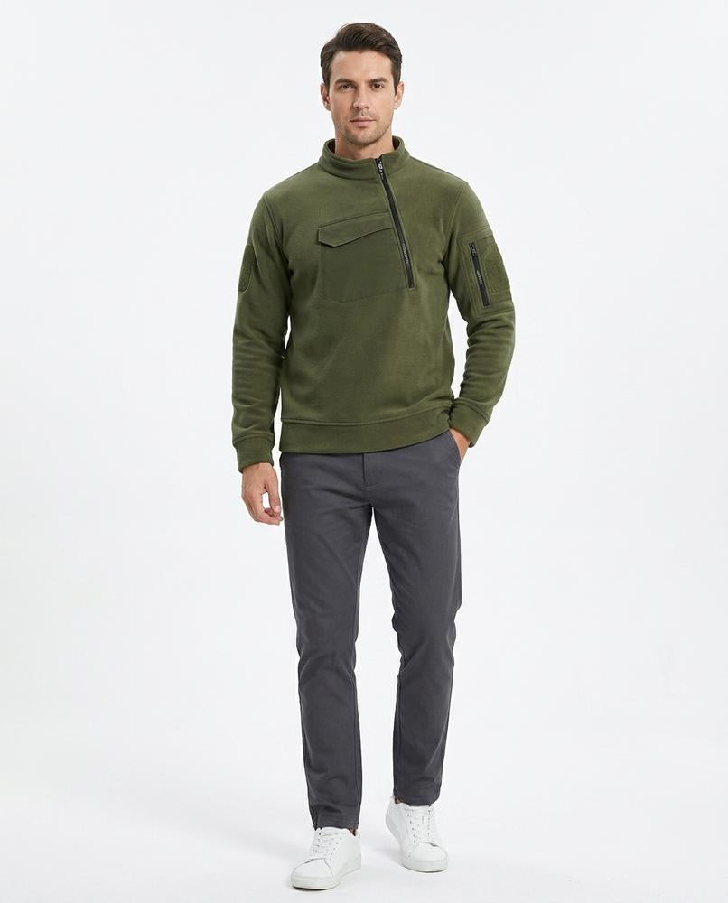 Talbos Closet - Nirel | Fleece-Lined Quarter-Zip Sweatshirt Men