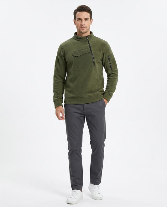 Talbos Closet - Nirel | Fleece-Lined Quarter-Zip Sweatshirt Men