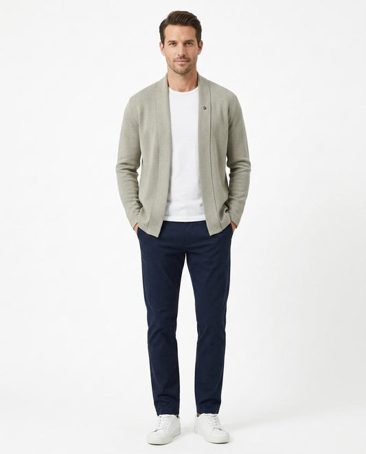 Talbos Closet - Leser | Open-Front Structured Knit Cardigan Men