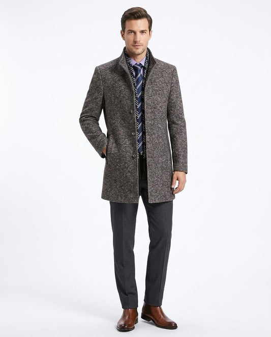 Talbos Closet - Elrel | Textured Single-Breasted Coat Men