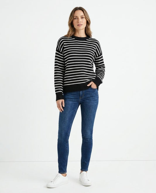 Talbos Closet - Lymir | Striped Knit Sweater Women