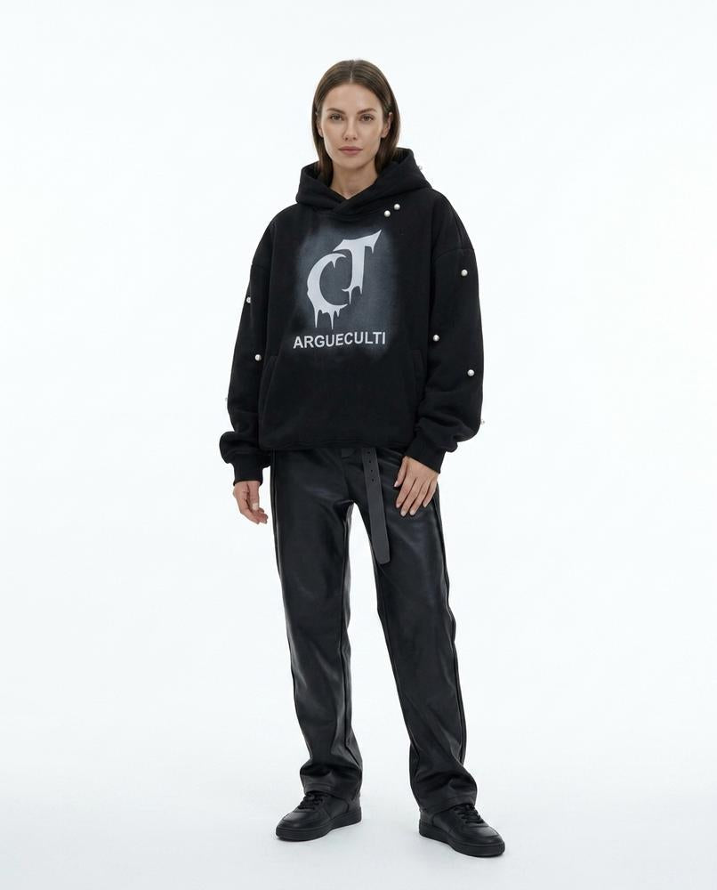 Talbos Closet - Ramor | Printed Embellished Hoodie Unisex
