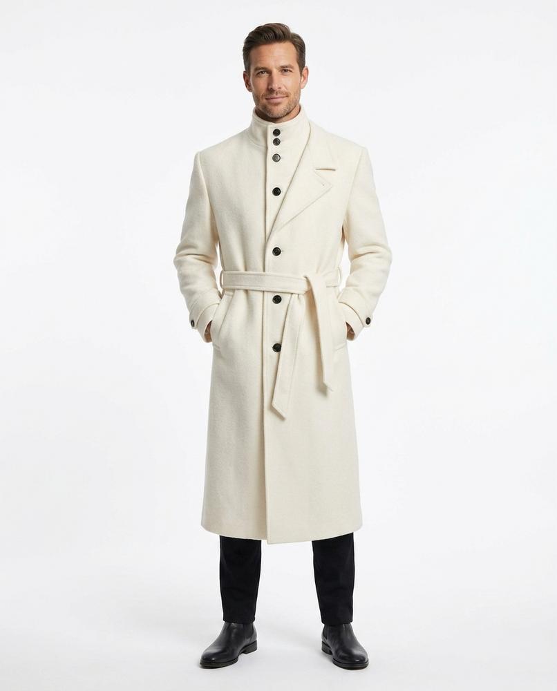 Talbos Closet - Rivel | Belted Wool-Blend Coat Men