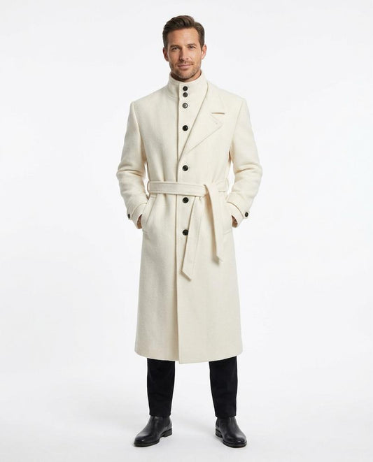 Talbos Closet - Rivel | Belted Wool-Blend Coat Men