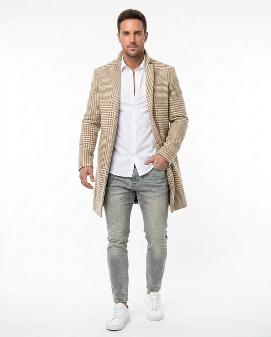 Talbos Closet - Arlor | Plaid Single-Breasted Coat Men