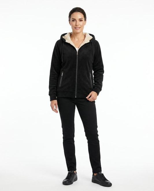Talbos Closet - Alsen | Sherpa-Lined Zip-Up Hoodie Women