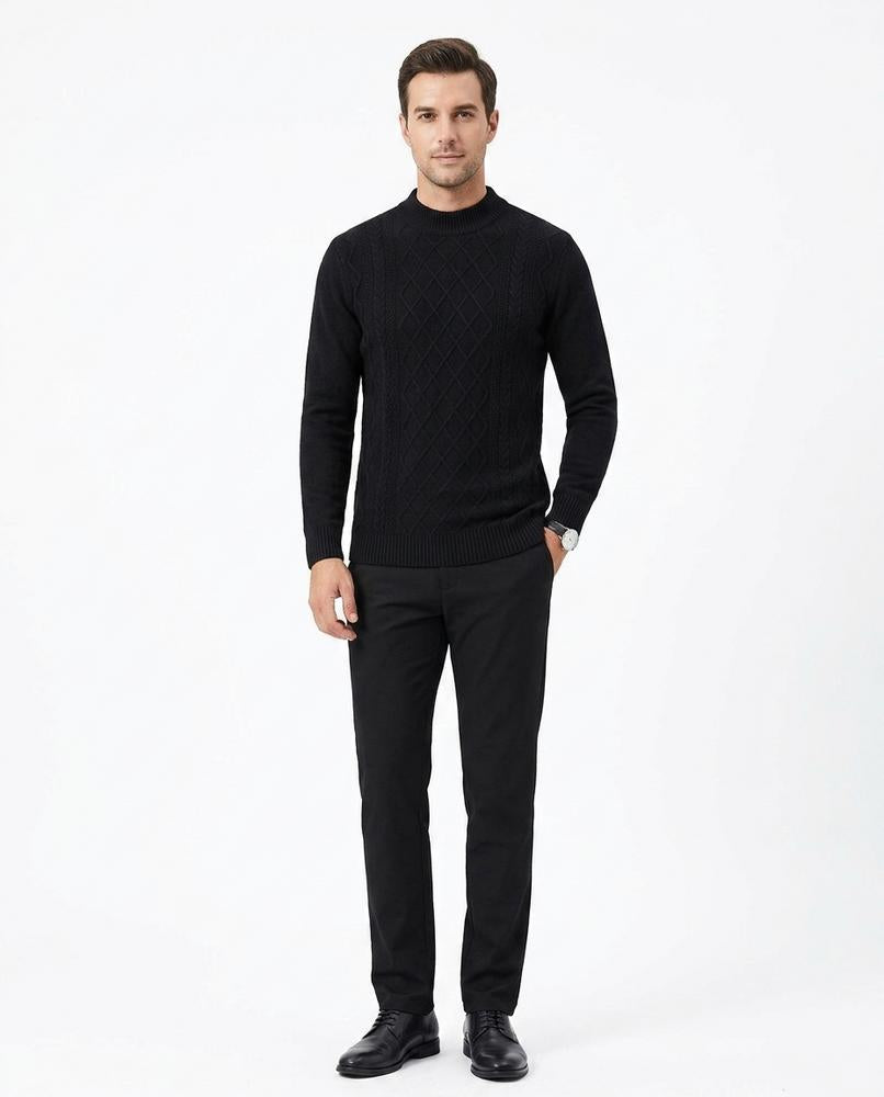 Talbos Closet - Lysol | Textured Mock Neck Sweater Men