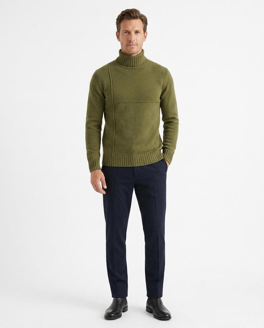 Talbos Closet - Lasan | Structured Knit Turtleneck Sweater Men