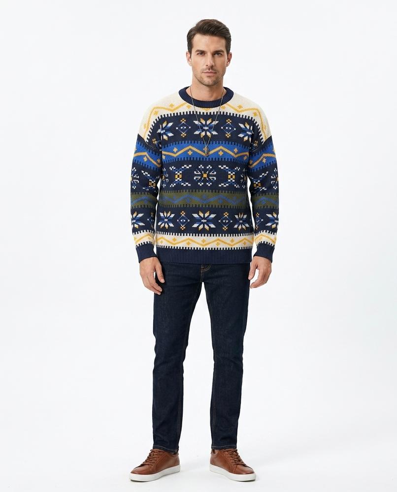 Talbos Closet - Lalan | Patterned Knit Sweater Men
