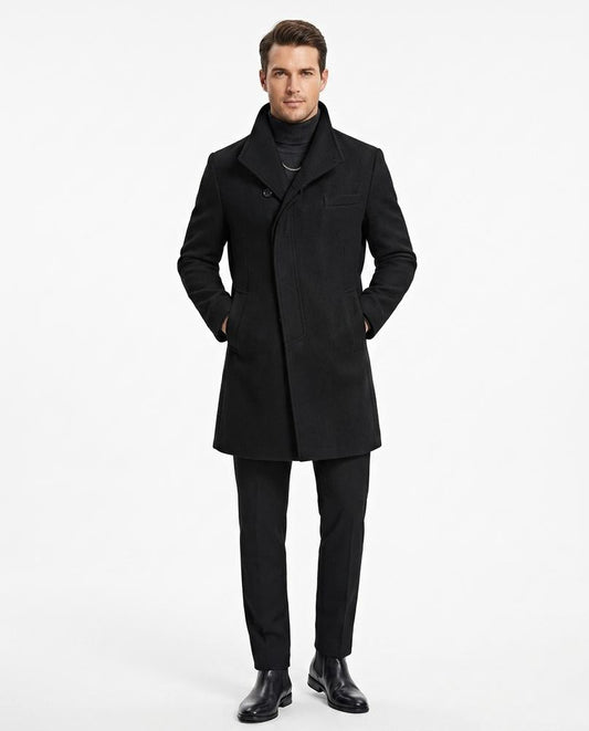 Talbos Closet - Zeram | Single-Breasted Wool-Blend Coat Men