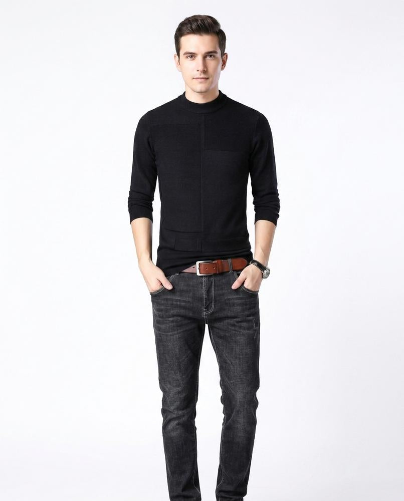 Talbos Closet - Mavel | Mock-Neck Slim-Fit Sweater Men