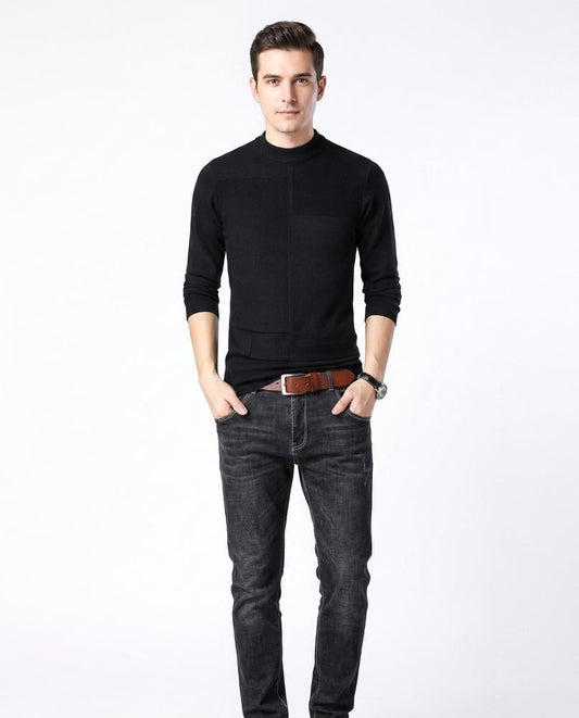 Talbos Closet - Mavel | Mock-Neck Slim-Fit Sweater Men