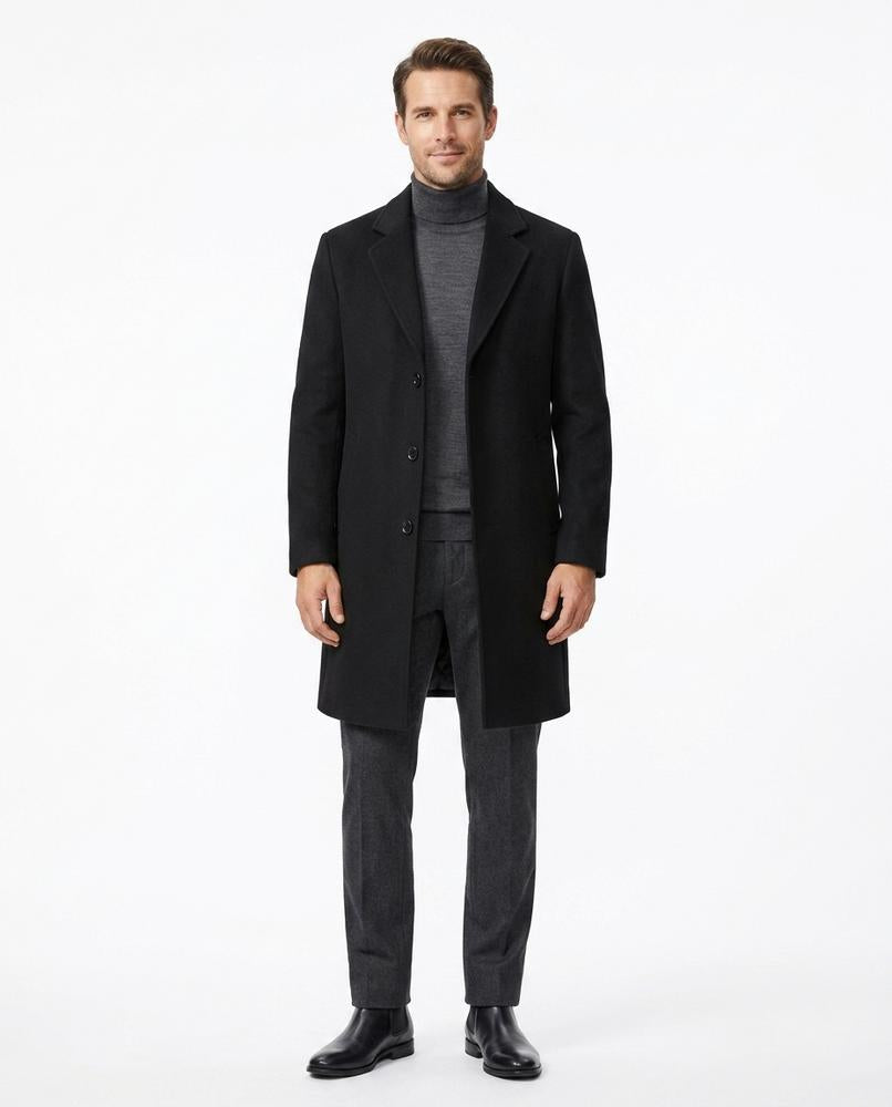 Talbos Closet - Lenor | Single-Breasted Lined Coat Men