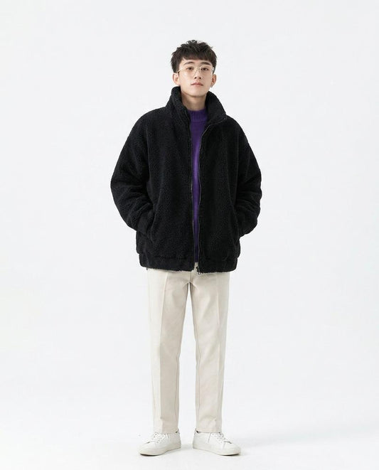 Talbos Closet - Tanav | Zip-Up Fleece Jacket Men