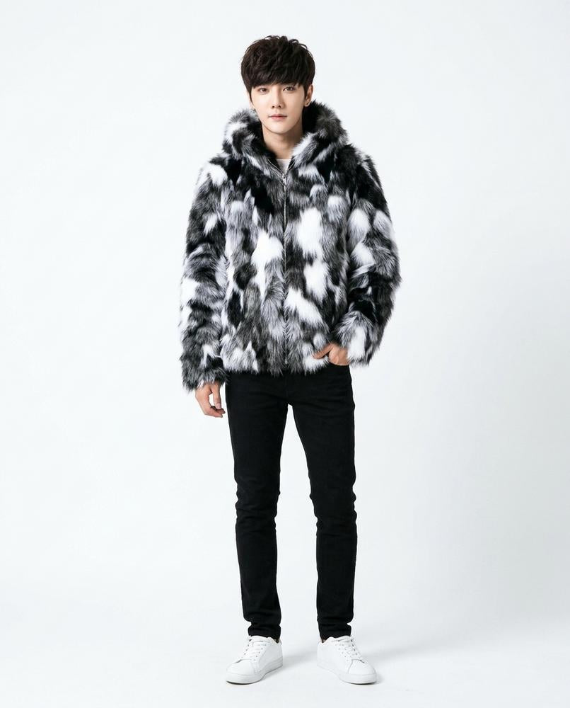 Talbos Closet - Risel | Faux Fur Hooded Jacket Men