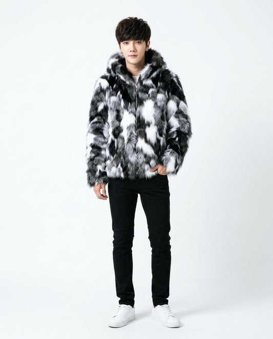 Talbos Closet - Risel | Faux Fur Hooded Jacket Men