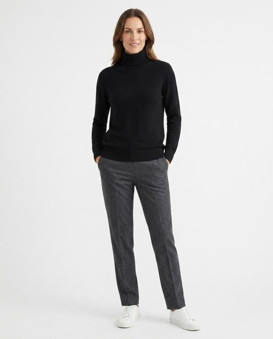 Talbos Closet - Nisil | Fine-Knit Cotton Turtleneck Sweater Women