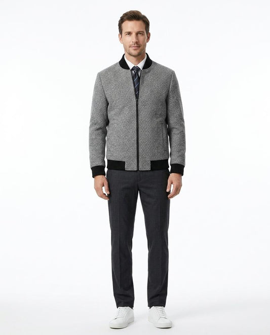 Talbos Closet - Masen | Textured Zip-Up Jacket Men