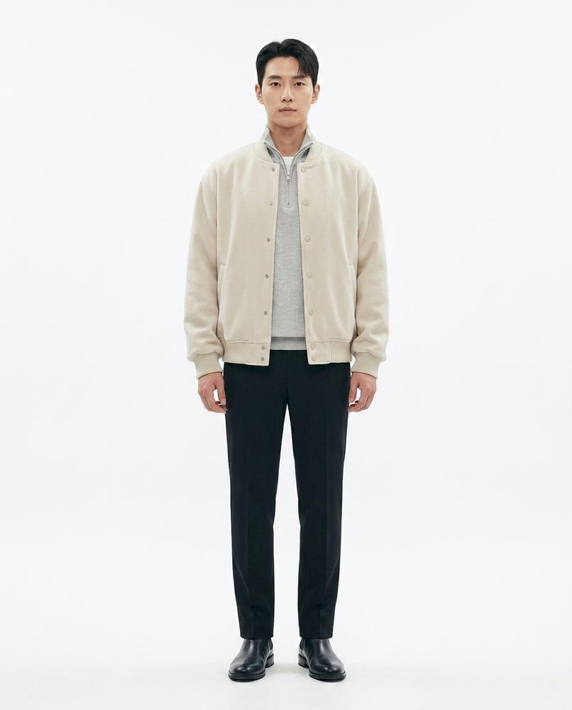 Talbos Closet - Masol | Ribbed-Collar Snap-Button Jacket Men