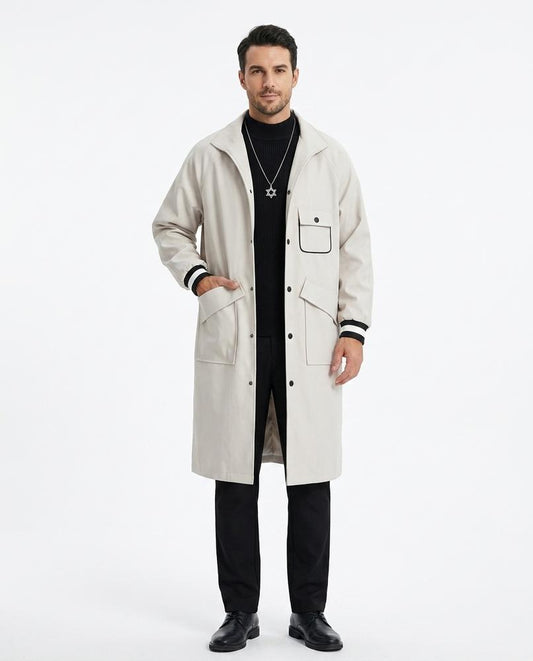 Talbos Closet - Lasen | Relaxed-Fit Button-Front Coat Men