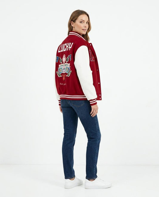 Talbos Closet - Zevin | Embroidered Color-Block Jacket Women